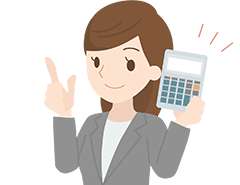 Woman with Calculator